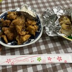 あけぼのストアー - さわら西京焼と、タレのから揚げ。うまい！