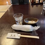 蕎傳 - 先にお漬物が出てうれしい！