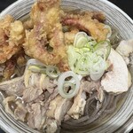肉そば 藤七 本町分店 - 肉そば並+ゲソ天トッピング