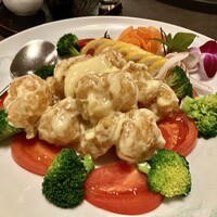 中国料理 盤古殿 新横浜プリンスホテル店 - 「3. 海老のマヨネーズ仕立て」