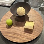 U.KAI - 自家製アイスピオーネ、シャインマスカット、国産の和栗 チーズケーキ