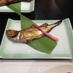 八森いさりび温泉 ハタハタ館 - ハタハタの幽庵焼き。