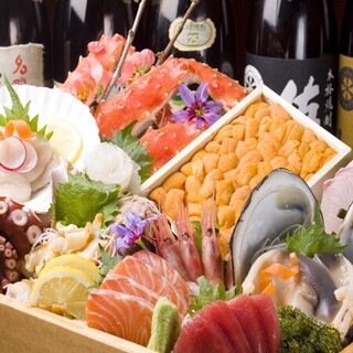 Fresh seafood sashimi platter delivered straight from the fishing port!