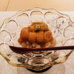 寿司と日本料理 銀座 一 - 雲丹の小丼、ビックリするくらい雑味がなく甘味が強かったです