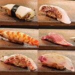 寿司と日本料理 銀座 一 - とくに美味しかった握り