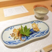寿し島川 - あおりいかと白ばいお通し
