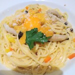 Jolly pasta - うにぼな〜らの大盛り、うにトッピング