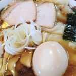 中華そば　金ちゃん - ワンタンメン、味玉トッピング