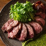 Roasted lamb rump with coriander puree