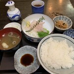 魚料理 のじま - ヒラメ刺身定食