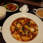 ハッカク - 日替りランチ（麻婆豆腐・鶏チリ）