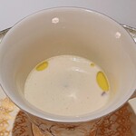 炭和食かなうS - 黒毛和牛タン 白湯スープ
