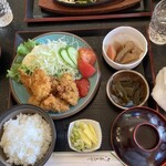 朝野 - カキフライ定食　¥1,200
