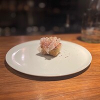 笠井 - 蓮根と銀杏のフリットwithパンチェッタ