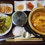 KOREAN DINING チョゴリ - 韓国ラーメン定食（\1,000）