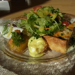 レストランププ - 2013.11)パスタランチ（１５００円）の前菜