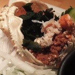 藤家 - せこがに釜湯でほぐし付：790円(2013.11月)