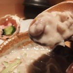 藤家 - とろ～りです♪白子と小エビ　ミソクリーム炒煮：580円 