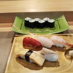 寿し芳 - お寿司、かっぱ巻きは追加。