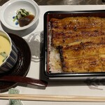 東京竹葉亭 - 鰻丼(楓)&茶碗蒸し
