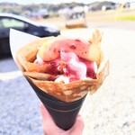 Creperie LULU - 料理写真:Wクリーム 苺ソーストッピング♡