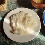 シャンティ - お皿にくっつかない、見事な"炊き"と"蒸らし"のライス。