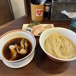 Tomonomoto - 『つけ麺　ワンタン　味玉』　1550円