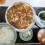三喜食堂 - マボー豆腐定食　半ライス