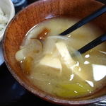 洋風茶寮 風花田 - お気軽膳　￥１５００　お味噌汁
