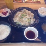 はなの舞 - 日替わりAランチ　豚しゃぶしゃぶ定食　600円