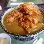 盛喜 - てんこ盛り　唐揚げカレーうどん850円
