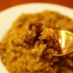 せんば自由軒 - 名物インデアンカレー　牛肉がちゃんと入っている