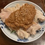タイガー餃子 河原町店 - 蒸し鶏(胡麻ダレ)