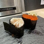 札幌魚河岸 五十七番寿し - 鱈の白子、いくら