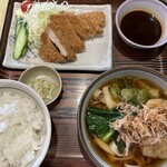 吉田麺業 - みそカツ定食1200円