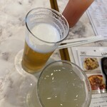 ESOLA - ランチのソフトドリンク
      
      （グレープフルーツジュース）が来たので
      
      コチラはチェイサー代わりに（笑）