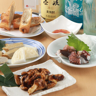 Must-try ◆ “Fried horse mackerel from Matsuura” and “Top quality sautéed Shimabara ham”