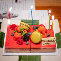 のどぐろ専門 銀座中俣 はなれ - バースデーケーキありがとうございます♡
