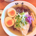 自家製麺 ラーメン創房 忠虎 - 焙じ茶蕎麦＋煮卵