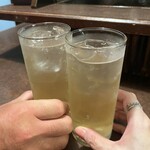 おかめ - 秋はビールよりちょっと濃いめのハイボールが気分です。