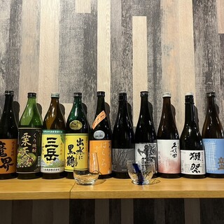 自由品嘗燒酒和日本酒!1小時1,000日元的飲料對比