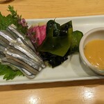 Sushiya Ishimon - キビナゴ酢味噌  かなり気に入りました。
