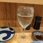 鮨や いしもん - 日本酒はグラスにて