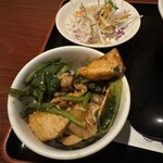 健康中華青蓮 - セットの厚揚げ豚肉野菜四川風炒めの小丼