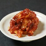 Sweet and spicy stir-fry with round intestine and fried tteokbokki