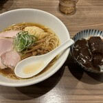 斗香庵 OJIMA - 赤城鶏中華そば（チャーシュー増し）、茶碗カツカレー