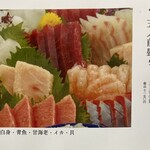 すしの玉川 - 刺し身メニュー