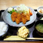 堂間 - カキフライ定食と自家製タルタルソース