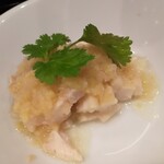 Shuumai Tarou - 蒸し鶏のネギ生姜ソース