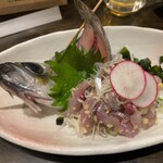 魚飯 - 鯵のタタキ